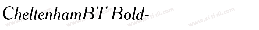 CheltenhamBT Bold字体转换